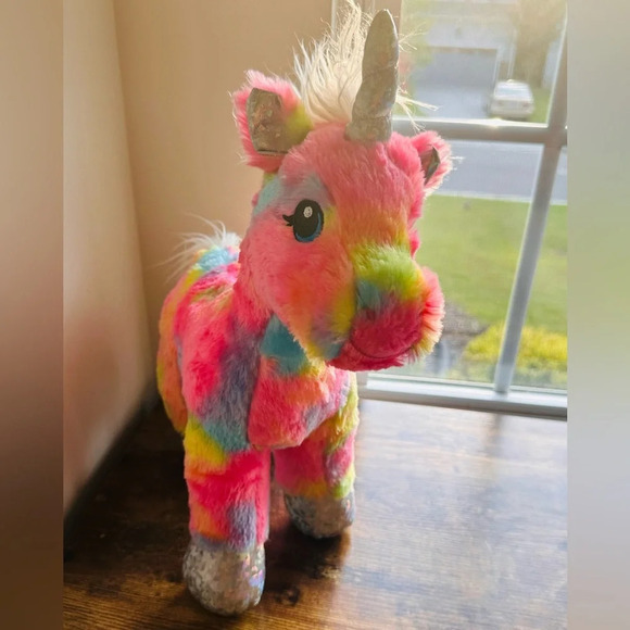 Build A Bear Rainbow Unicorn Plush - Picture 3 of 9